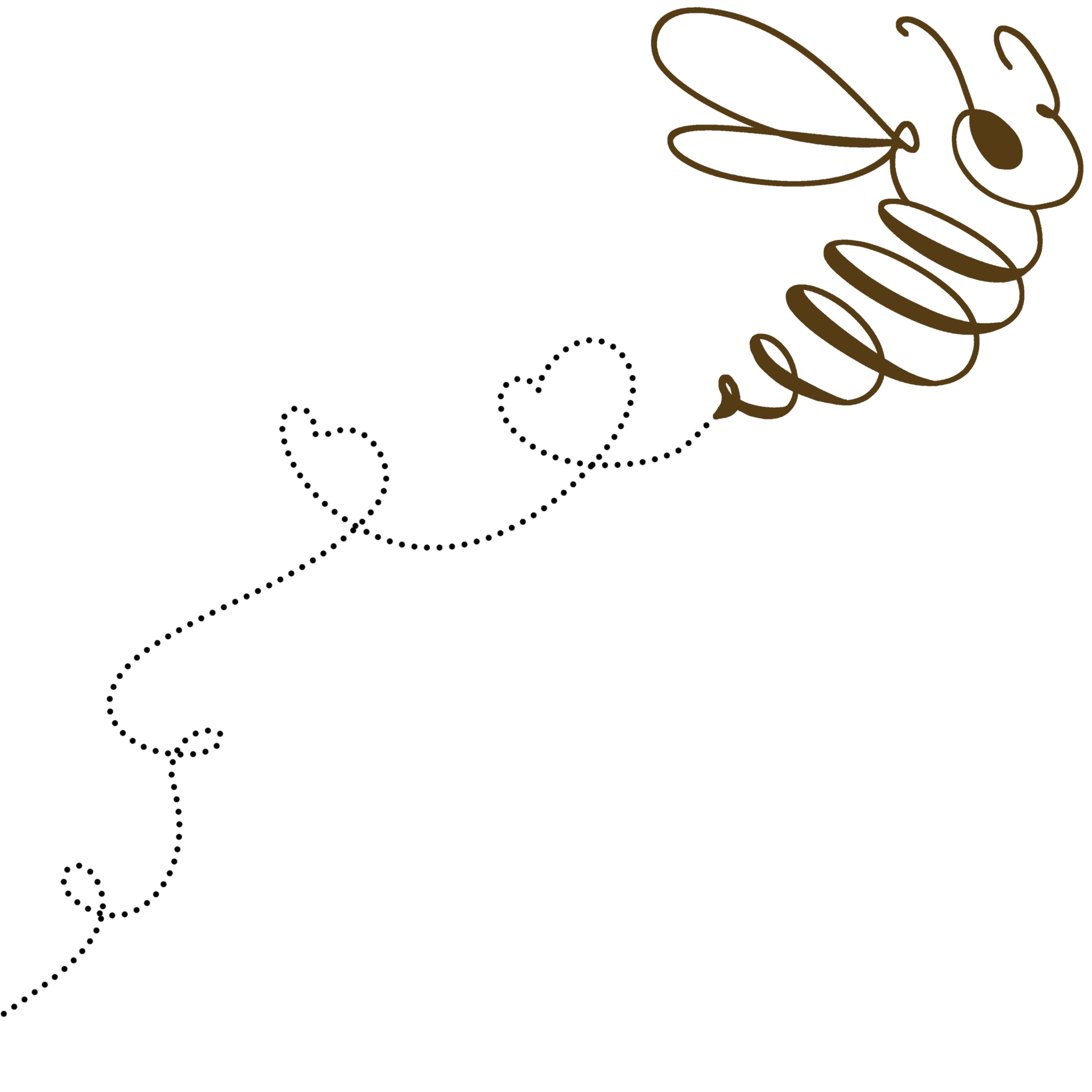 Bee with beeline